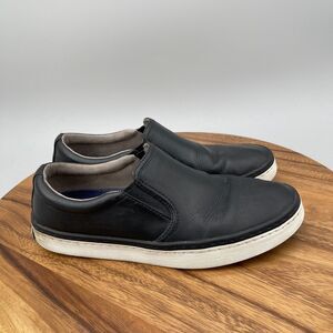 Cole Haan Falmouth Grand OS Shoes Mens 8 M Black Leather Slip On Casual Boat